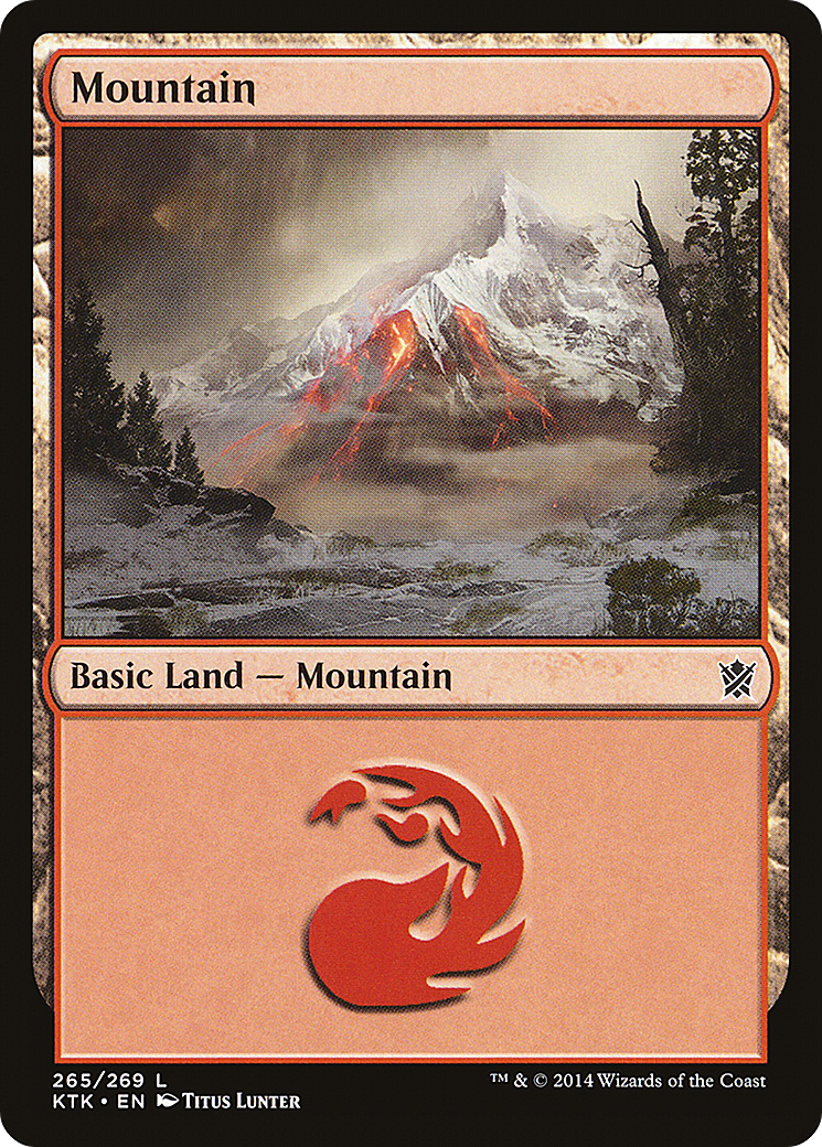 Mountain (265) Foil - Khans of Tarkir