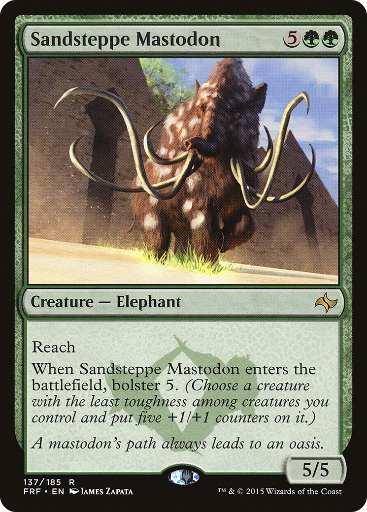 Sandsteppe Mastodon (137) Foil - Fate Reforged