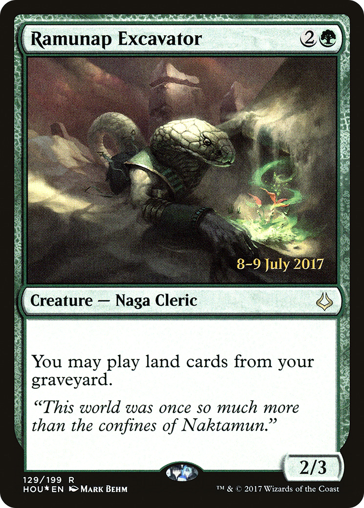 Ramunap Excavator [Hour of Devastation Prerelease Promos] | Silver Goblin