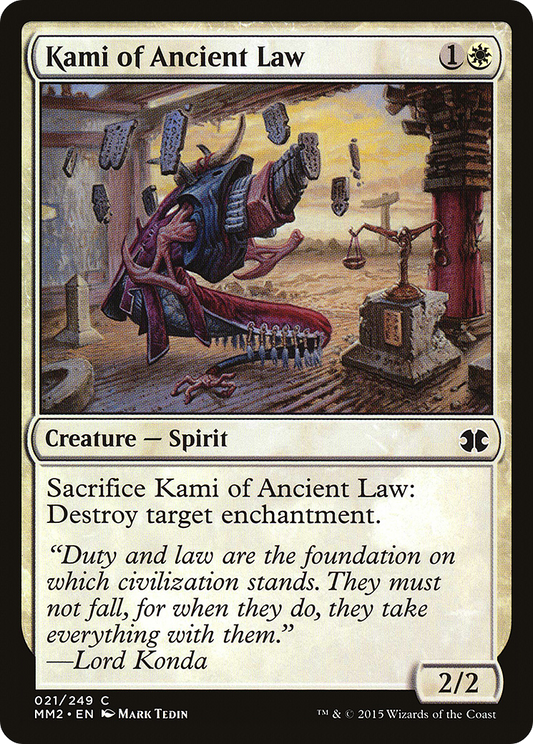 Kami of Ancient Law [Modern Masters 2015] Foil