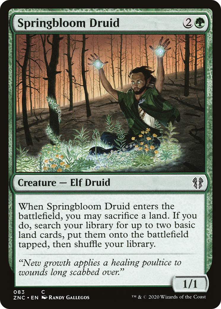 Springbloom Druid (083) - Zendikar Rising Commander
