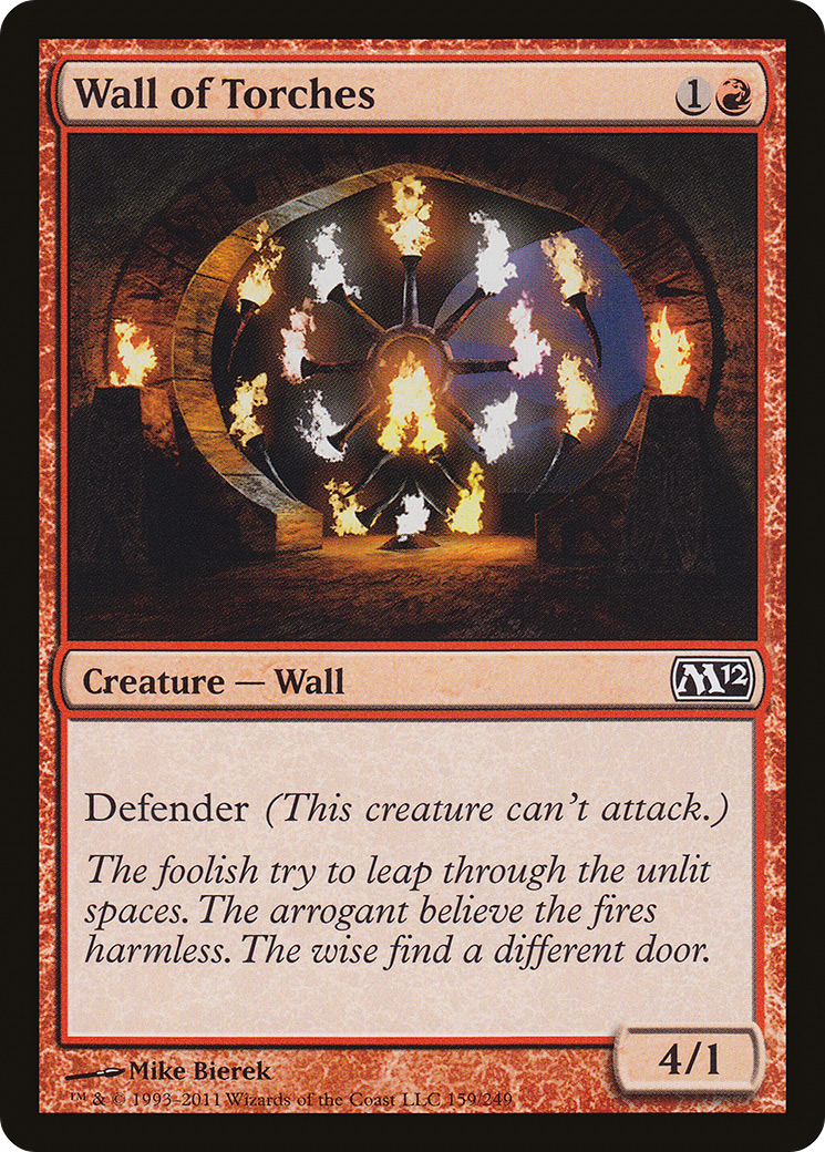 Wall of Torches (159) Foil - Magic 2012