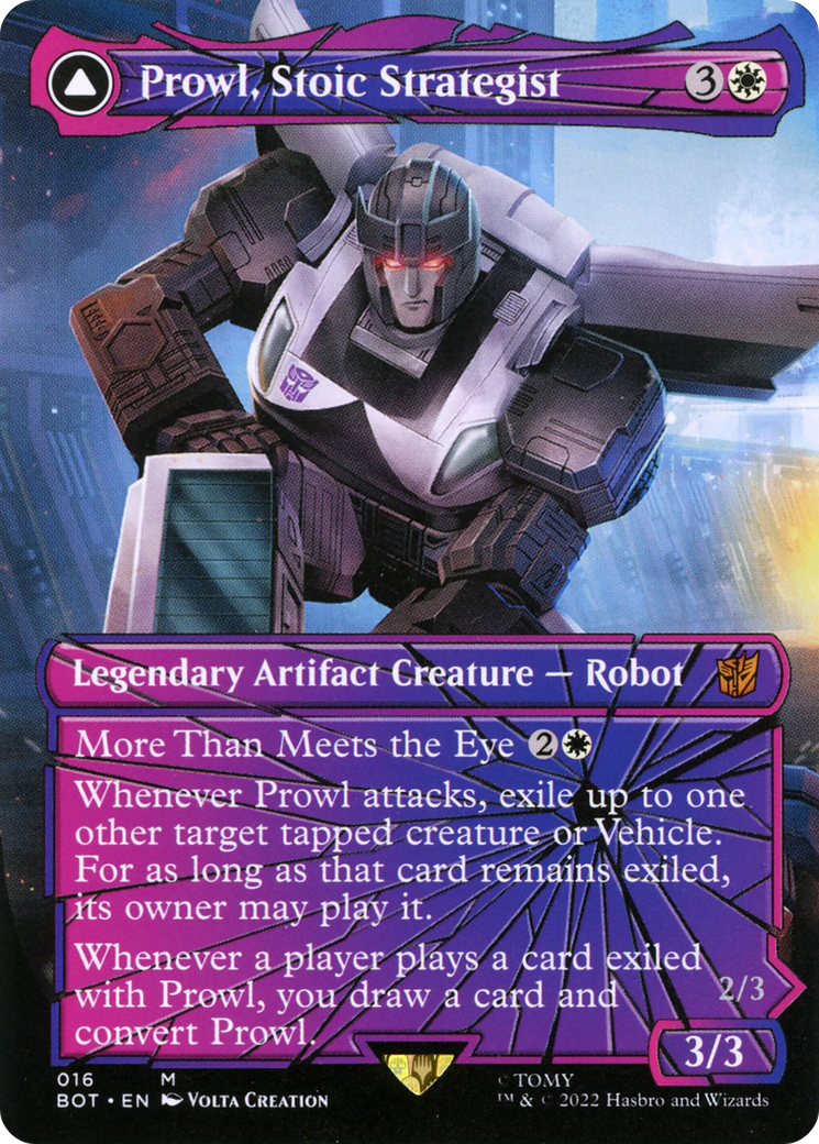 Prowl, Stoic Strategist (Shattered Glass) (016) - Transformers