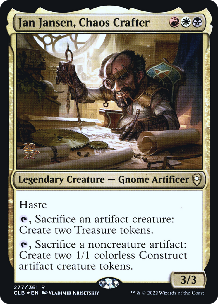 Jan Jansen, Chaos Crafter (277s) Foil - Battle for Baldur's Gate Promos