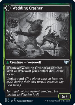 Wolfkin Outcast (496) Foil - Innistrad: Double Feature
