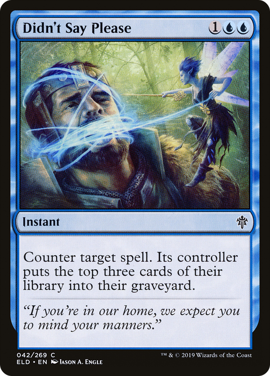 Didn't Say Please (042) Foil - Throne of Eldraine