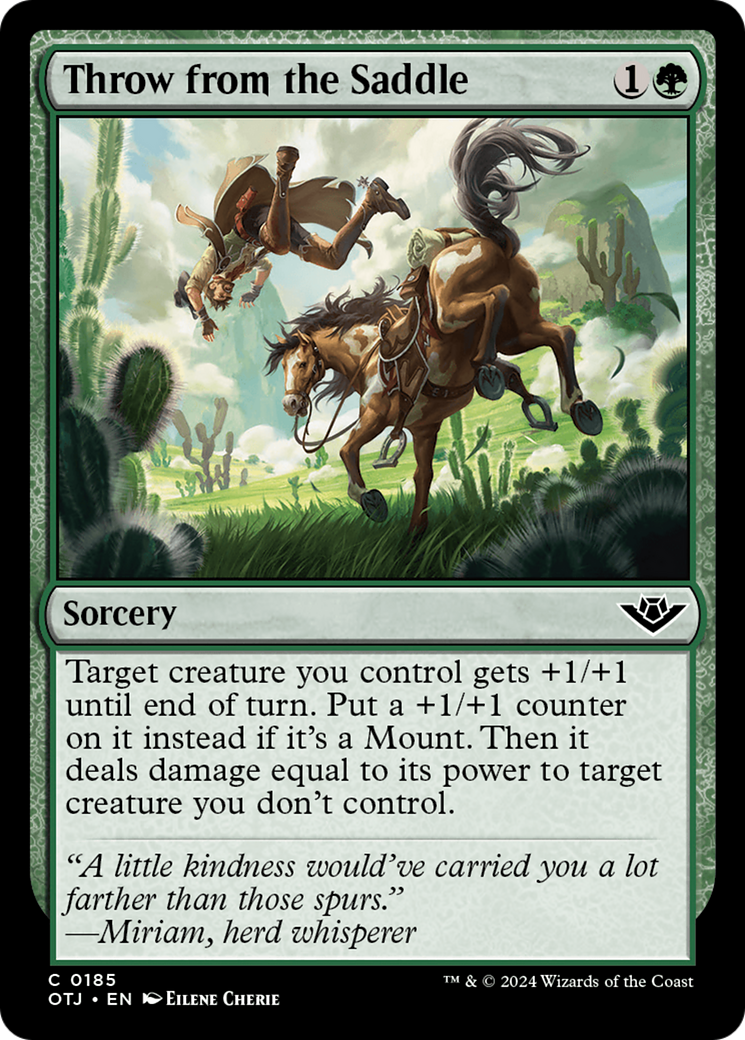 Throw from the Saddle (185) Foil - Outlaws of Thunder Junction