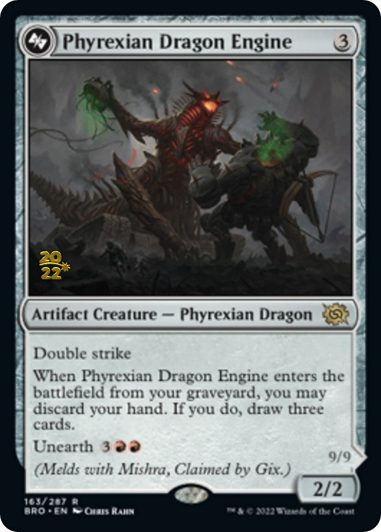 Phyrexian Dragon Engine [The Brothers' War Prerelease Promos] | Silver Goblin