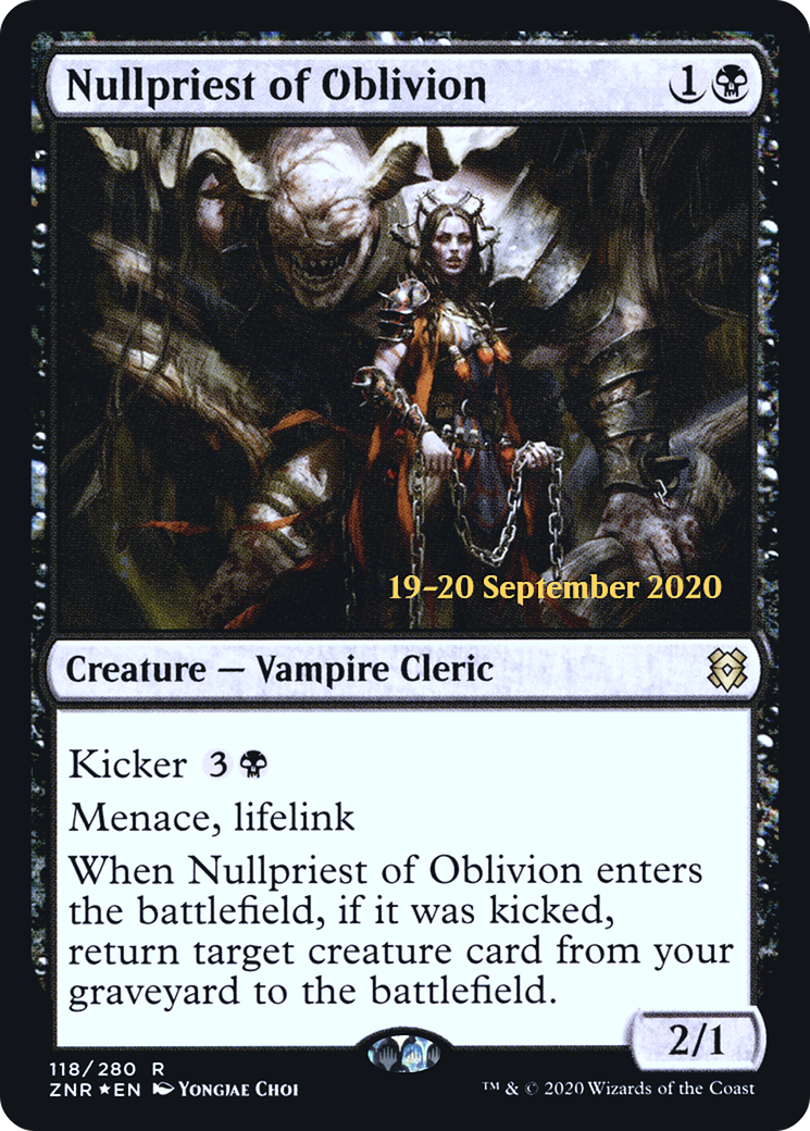 Nullpriest of Oblivion (118s) Foil - Zendikar Rising Promos