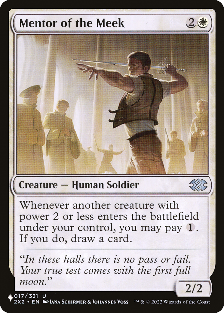 Mentor of the Meek (2X2-17) - The List