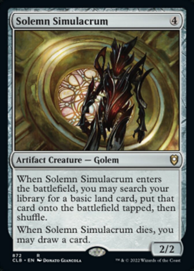 Solemn Simulacrum [Commander Legends: Battle for Baldur's Gate] | Silver Goblin