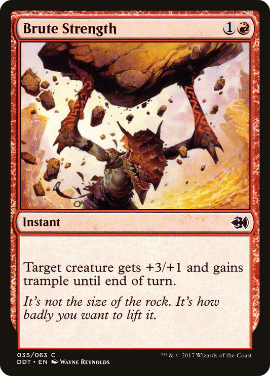 Brute Strength (035) - Duel Decks: Merfolk vs. Goblins