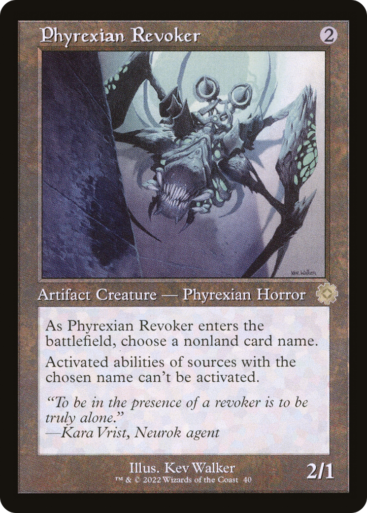 Phyrexian Revoker (Retro) (040) Foil - The Brothers' War Retro Artifacts