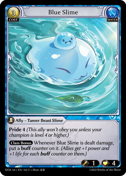 Blue Slime (162) [Dawn of Ashes: 1st Edition] Foil