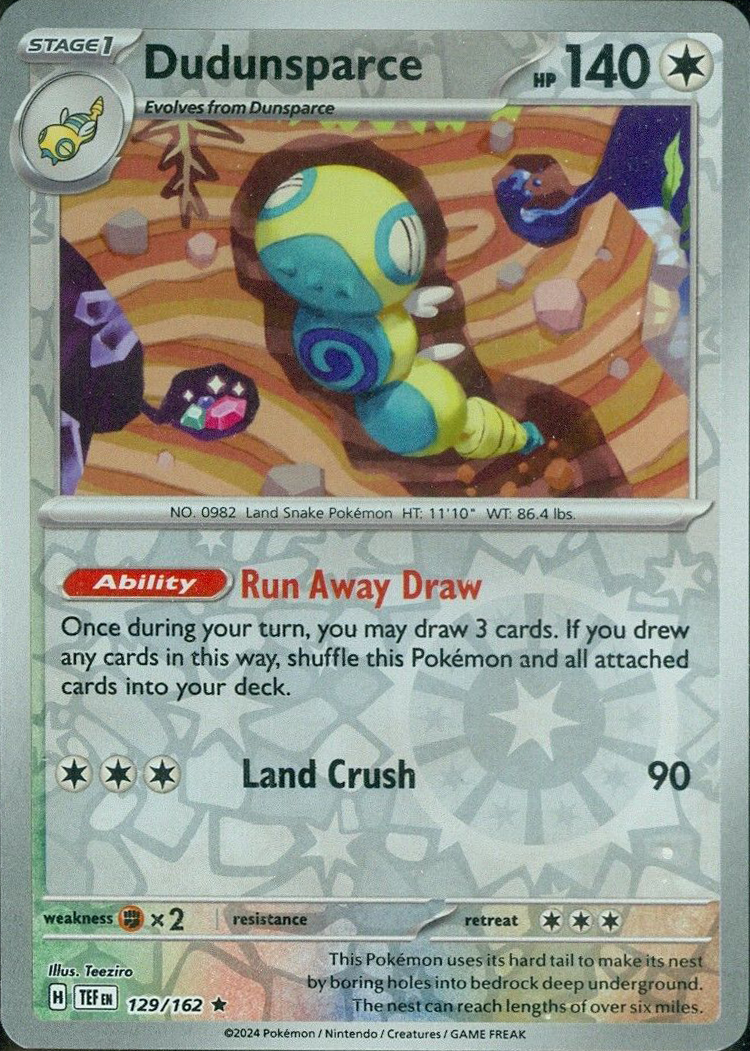 Dudunsparce (129/162) [Scarlet & Violet: Temporal Forces] | Silver Goblin