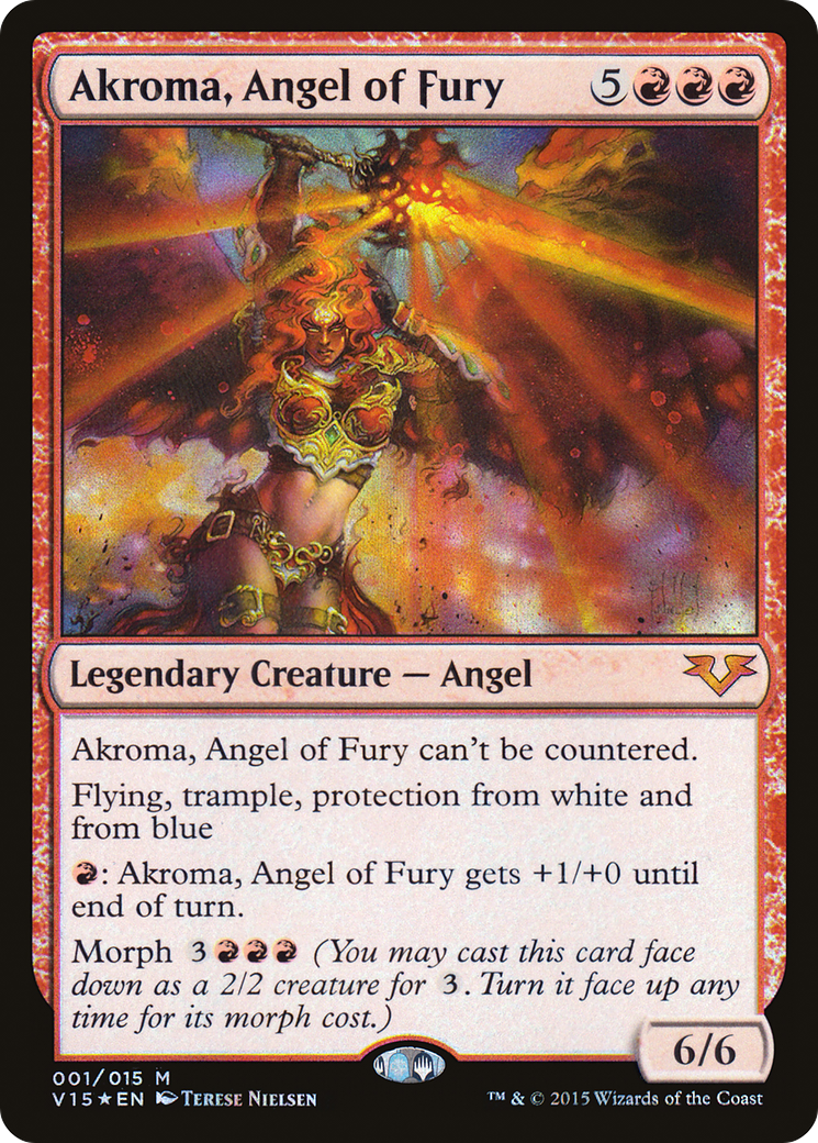 Akroma, Angel of Fury (001) Foil - From the Vault: Angels