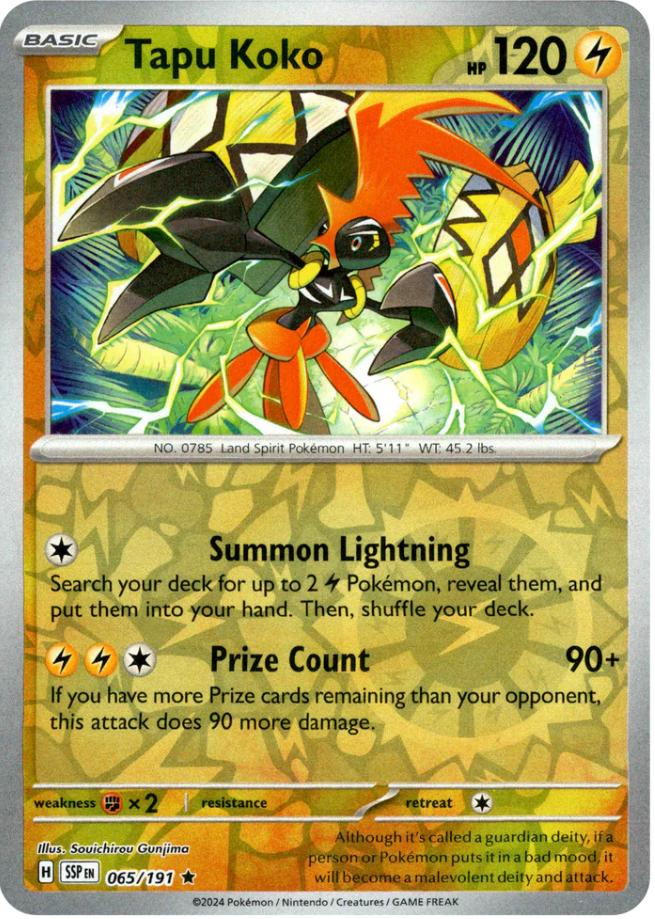 Tapu Koko (065/191) [Scarlet & Violet: Surging Sparks] | Silver Goblin