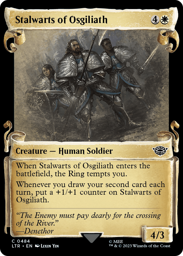 Stalwarts of Osgiliath (Showcase Scrolls) (Showcase) (484) Foil - The Lord of the Rings: Tales of Middle-earth