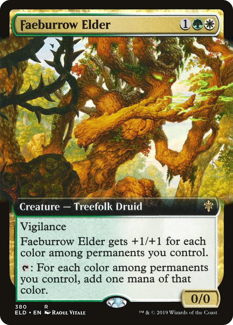 Faeburrow Elder (Extended Art) (380) - Throne of Eldraine