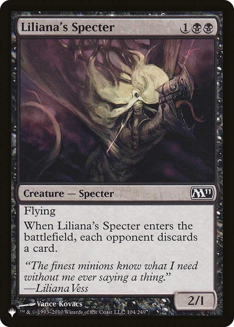 Liliana's Specter (M11-104) - The List