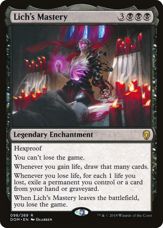 Lich's Mastery [Dominaria] Foil