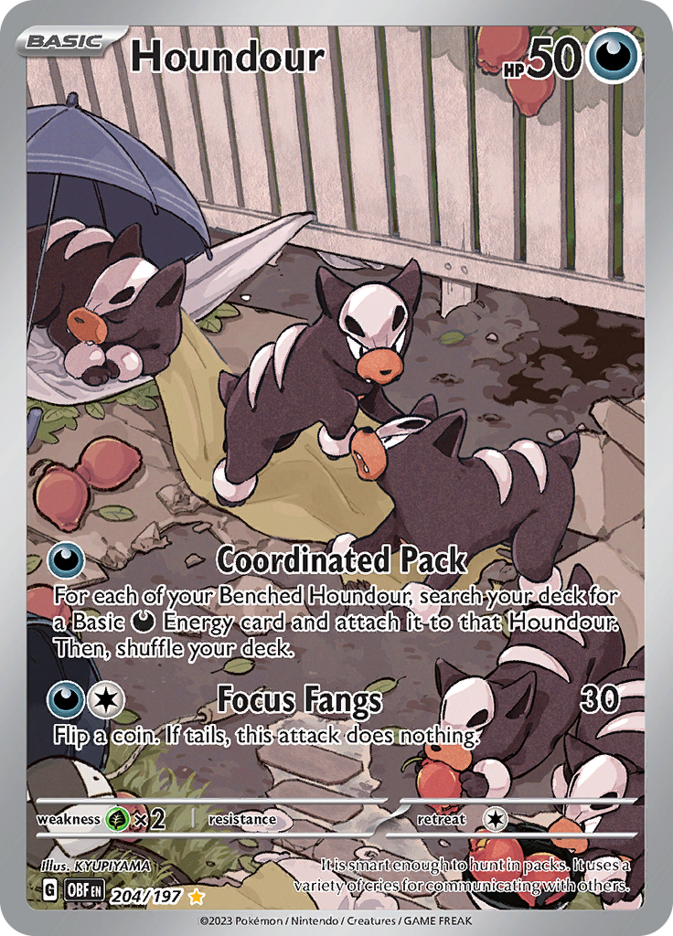 Houndour (204/197) [Scarlet & Violet: Obsidian Flames] | Silver Goblin