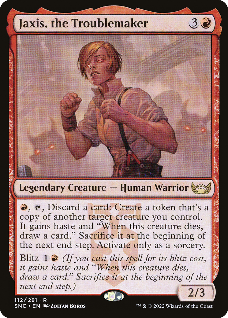 Jaxis, the Troublemaker (112) Foil - Streets of New Capenna