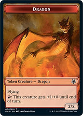 Dragon // Elf Warrior Double-Sided Token [Game Night: Free-for-All Tokens] | Silver Goblin