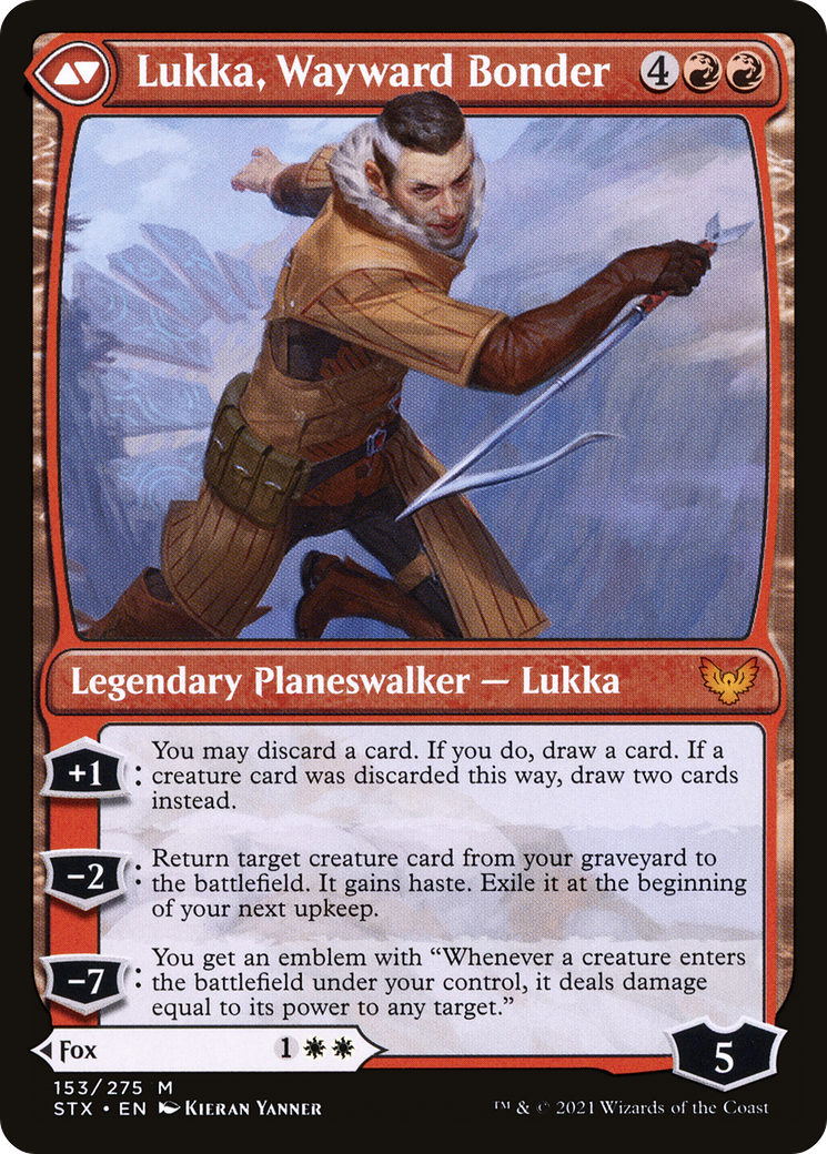 Mila, Crafty Companion // Lukka, Wayward Bonder (STX-153) - The List