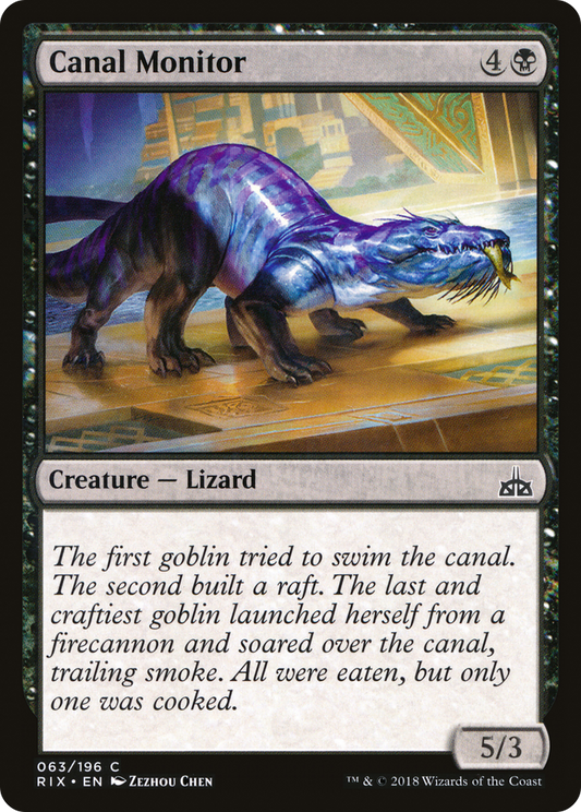 Canal Monitor [Rivals of Ixalan] Foil