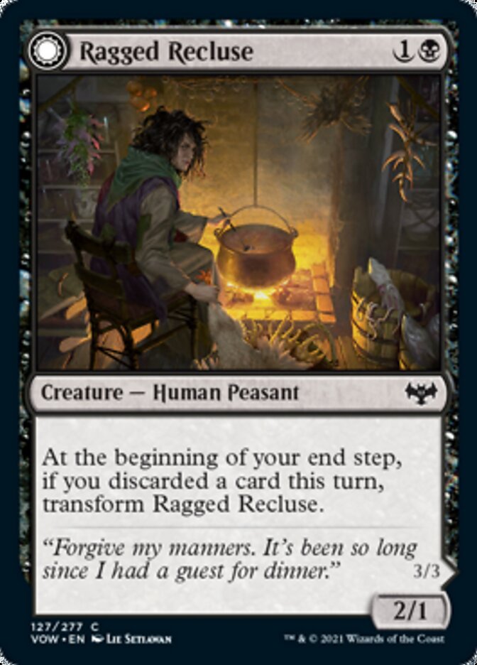 Ragged Recluse // Odious Witch (127) - Innistrad: Crimson Vow
