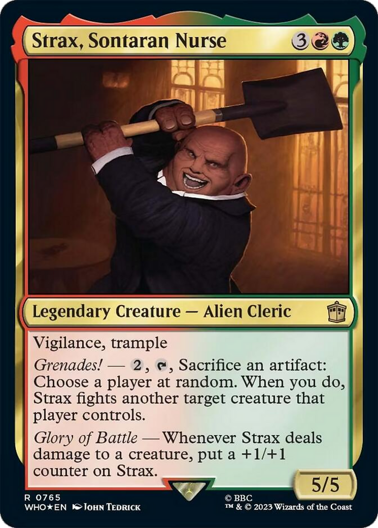 Strax, Sontaran Nurse (Surge Foil) [Doctor Who] | Silver Goblin