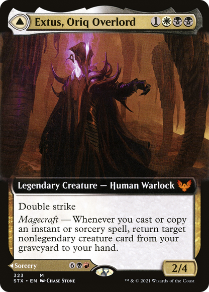 Extus, Oriq Overlord (Extended Art) (323) Foil - Strixhaven: School of Mages
