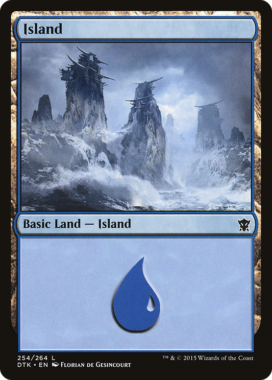Island (254) [Dragons of Tarkir] Foil