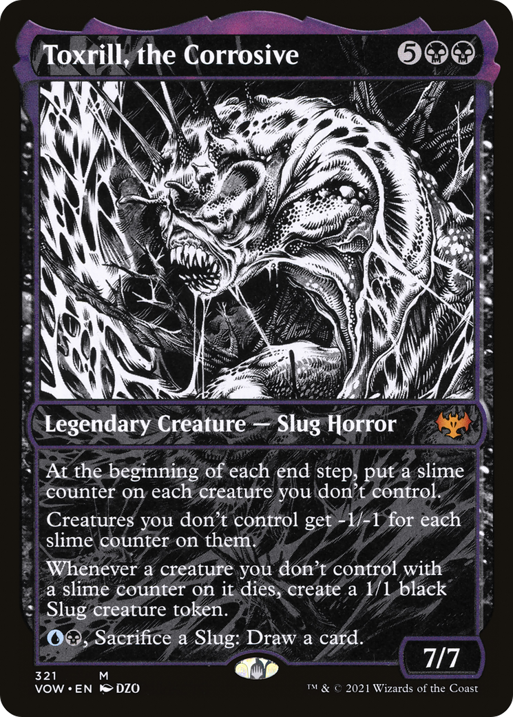 Toxrill, the Corrosive (Showcase) (321) Foil - Innistrad: Crimson Vow