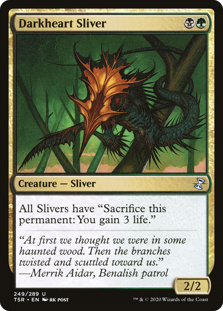Darkheart Sliver (249) Foil - Time Spiral Remastered