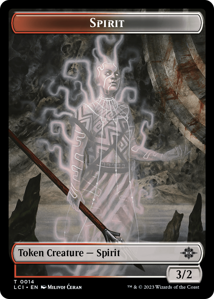 Vampire // Spirit Double-Sided Token [The Lost Caverns of Ixalan Tokens] | Silver Goblin