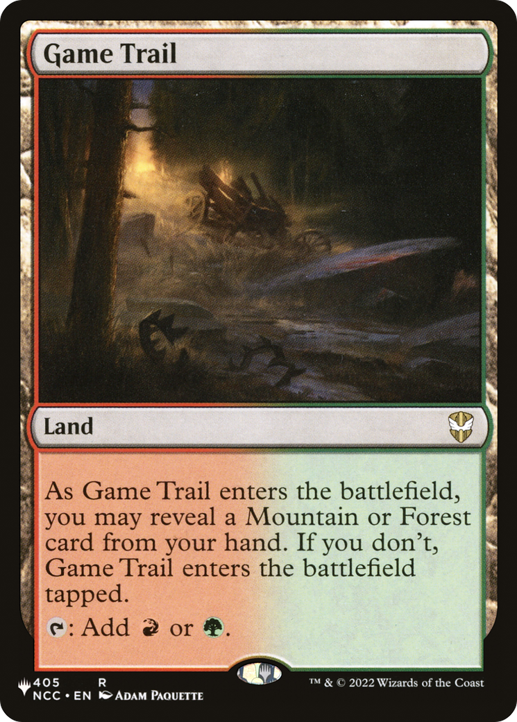 Game Trail (NCC-405) - The List
