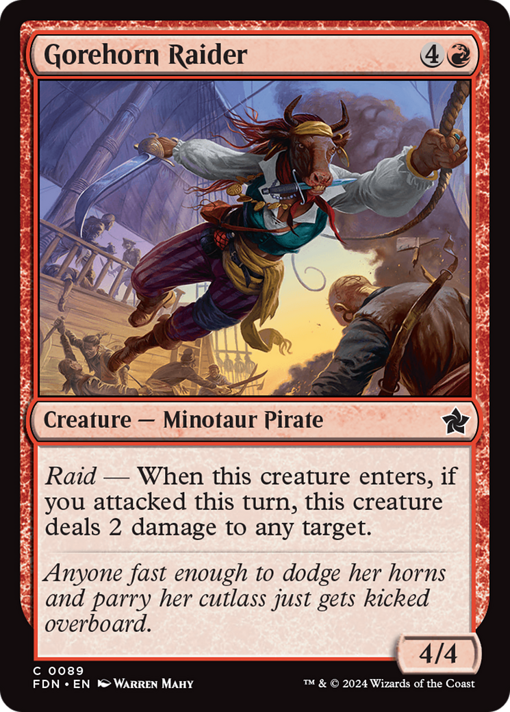 Gorehorn Raider [Foundations] Foil