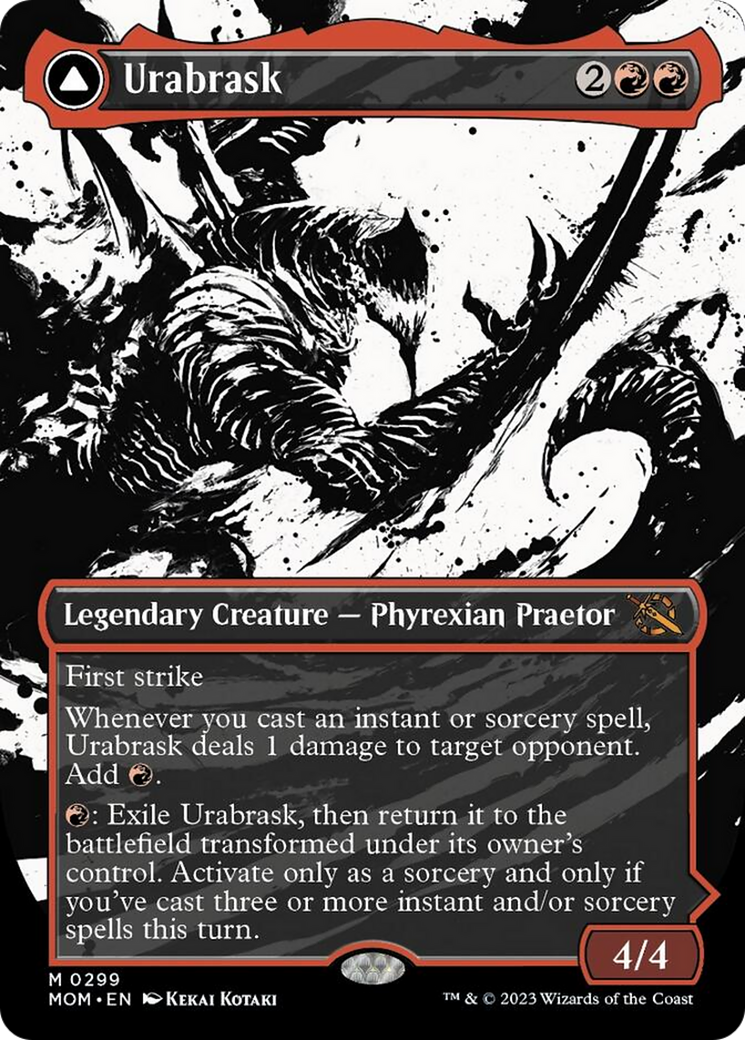 Urabrask // The Great Work (Showcase Planar Booster Fun) [March of the Machine] Foil