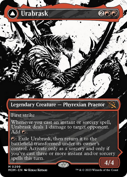 Urabrask // The Great Work (Showcase Planar Booster Fun) [March of the Machine] Foil