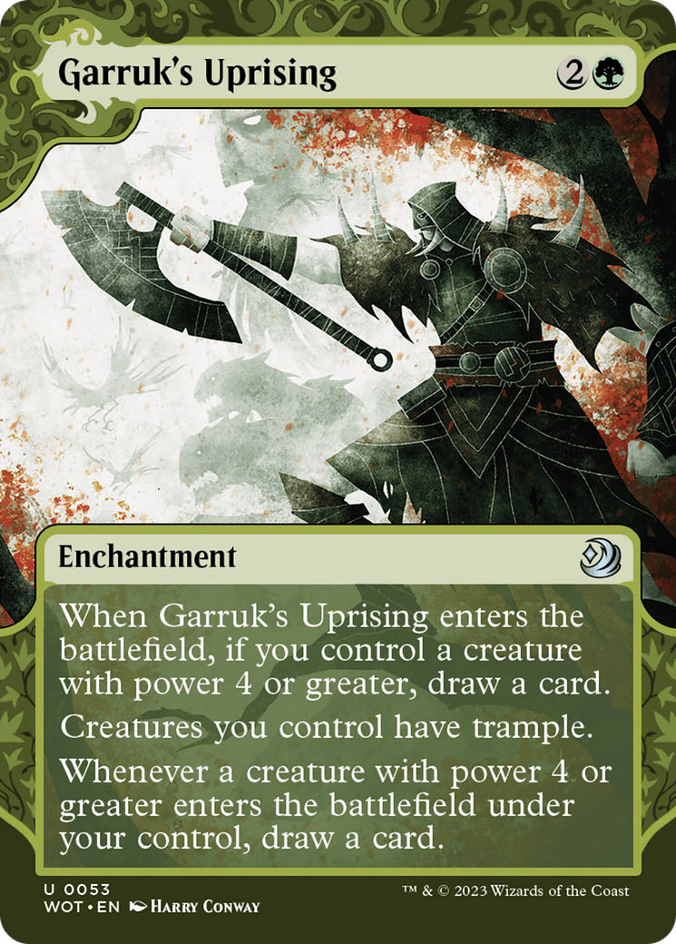 Garruk's Uprising (Showcase) (053) Foil - Wilds of Eldraine: Enchanting Tales