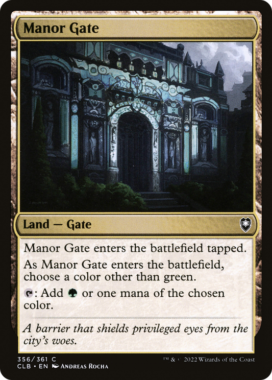Manor Gate (356) Foil - Commander Legends: Battle for Baldur's Gate