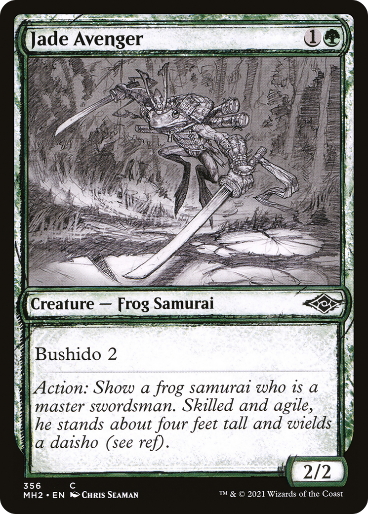 Jade Avenger (Showcase) (356) Foil - Modern Horizons 2