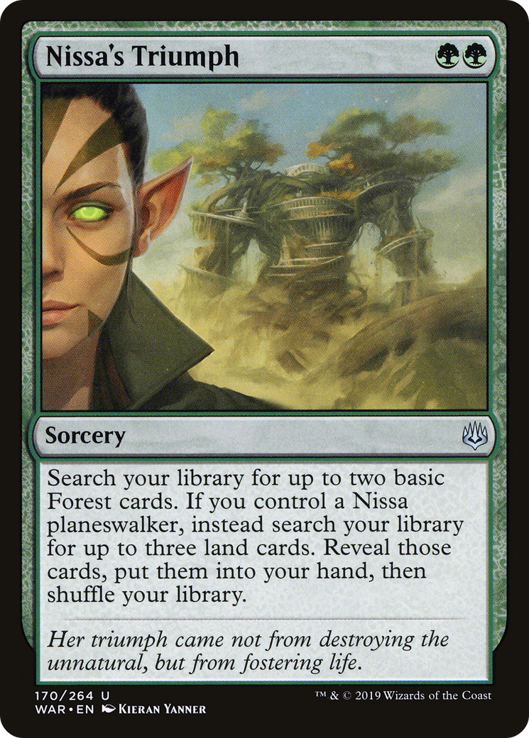 Nissa's Triumph (170) Foil - War of the Spark