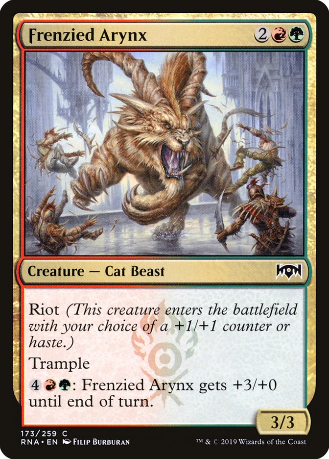 Frenzied Arynx [Ravnica Allegiance] | Silver Goblin