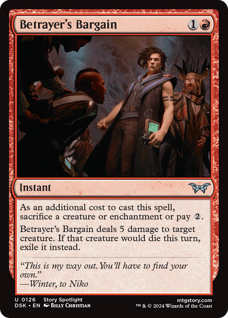Betrayer's Bargain [Duskmourn: House of Horror] Foil