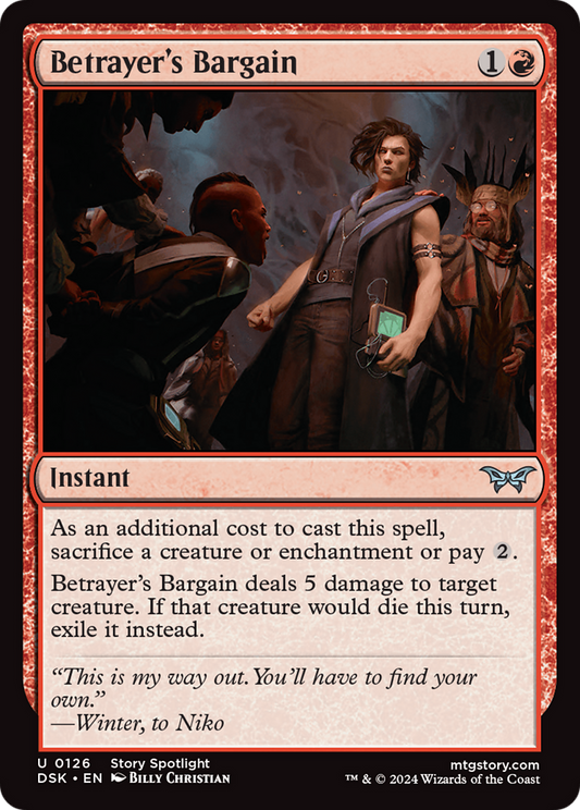 Betrayer's Bargain [Duskmourn: House of Horror] Foil