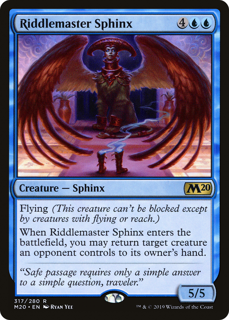 Riddlemaster Sphinx (317) - Core Set 2020