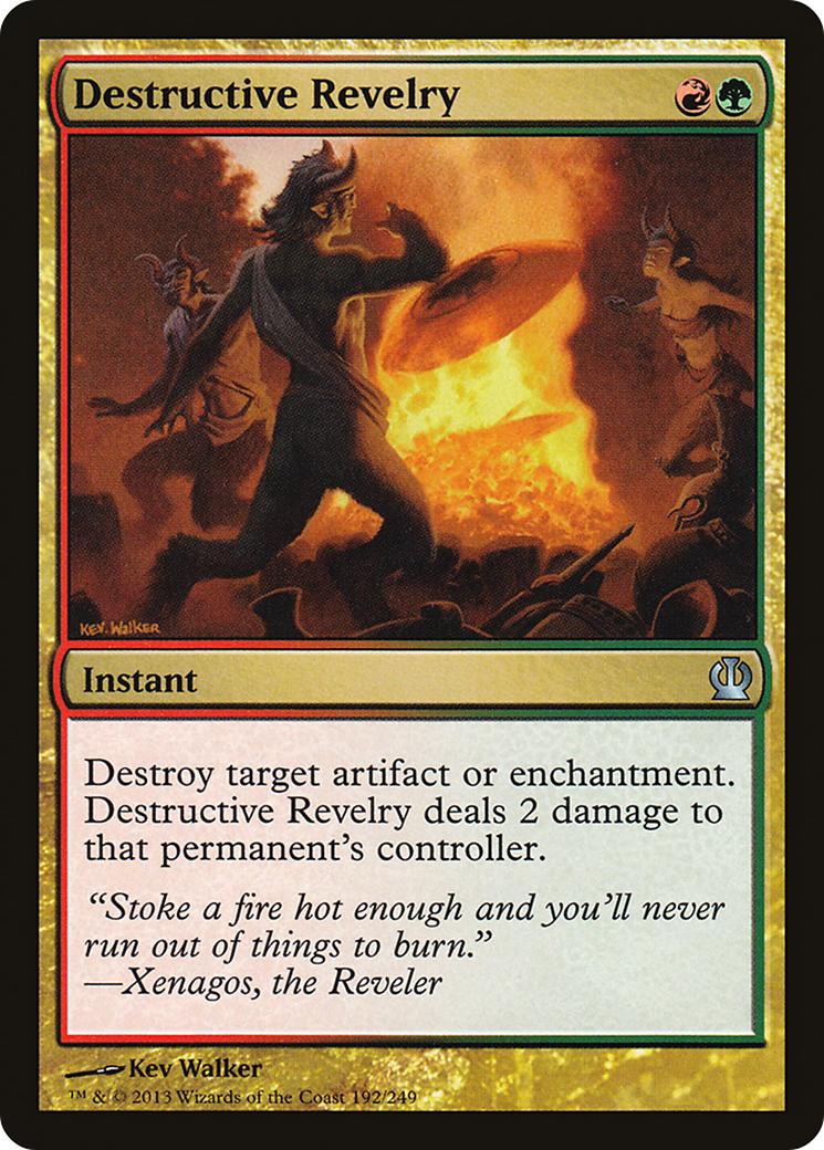 Destructive Revelry (192) Foil - Theros